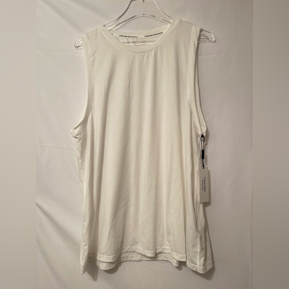 CALVIN KLEIN Performance Dropped Arm Hole Tank Top NWT - Picture 3 of 7